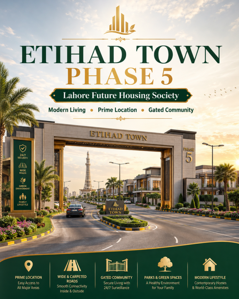 etihad town phase 5 lahore